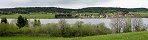 Le village de Saint-Point-Lac depuis Malbuisson (Doubs, France)