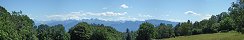 Vue sur le Mont Blanc depuis le Salve (Haute-Savoie, France)