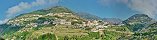 Le village de Scala depuis Ravello (Italie)