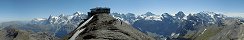 Vue depuis le Schilthorn (Oberland bernois, Suisse)