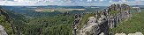 Schrammsteine dans le massif grseux de l'Elbe (Allemagne)