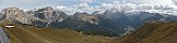Le Sella et La Marmolada depuis Col Rodella (Dolomites, Belluno, Italie)