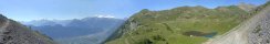 Vue depuis Sorniot, commune de Fully (Canton du Valais, Suisse)