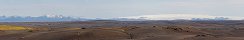 Le glacier de Hofsjkull depuis le Sprengisandur (Islande)