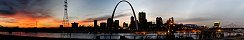 St. Louis depuis le parc Malcolm W. Martin (Illinois, Etats-Unis)