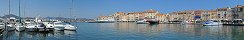 Le port de St Tropez (Midi de la France)