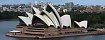 L'opra de Sydney depuis le pont de la baie du port (Australie)