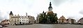 Zizka Square and Dean Church of Lord's Conversion (Tabor, Czech Republic)