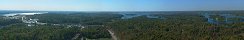 Vue depuis le Thousand Islands Skydeck (Ontario, Canada)