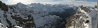 Vue vers l'ouest depuis le Titlis (Canton d'Obwald, Suisse)