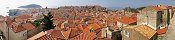 Les toits de la vieille ville de Dubrovnik (Croatie)
