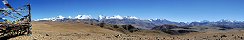 Depuis le col du Tong La sur la route vers le Npal (Tibet, Chine)