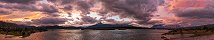 Coucher de soleil sur le parc national de Torres del Paine (Chili)