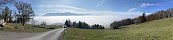 Mer de brouillard sur le lac Lman depuis la Tour de Gourze (Canton de Vaud, Suisse)