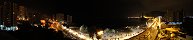 Travaux de nuit sur la plage d'Albufereta (Valence, Espagne)