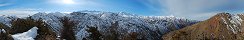 Vue depuis la montagne prs de la rivire Aksakata (Ouzbekistan)