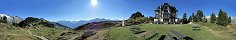 La Villa Cassel depuis la terrasse (Riederalp, Canton du Valais, Suisse)