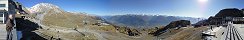 View from Violettes Restaurant above Montana (Canton of Valais, Switzerland)