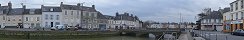 Vue du port d'Isigny-sur-Mer (Calvados, France)