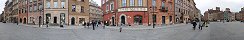 La place du marché dans la vieille ville de Varsovie (Pologne)