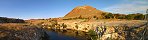 La Wind River et la montagne Roundtop (Thermopolis, Wyoming, Etats-Unis)