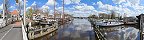 Le port de plaisance du village de Zwartsluis (Overijssel, Pays-Bas)