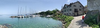 Latest panorama published: Marina in Yvoire (Haute-Savoie, France)